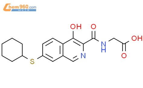 808120 03 8 GLYCINE N 7 CYCLOHEXYLTHIO 4 HYDROXY 3 ISOQUINOLINYL