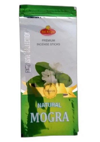 Charcoal And Bamboo Brown Sai Kripa Natural Mogra Premium Incense