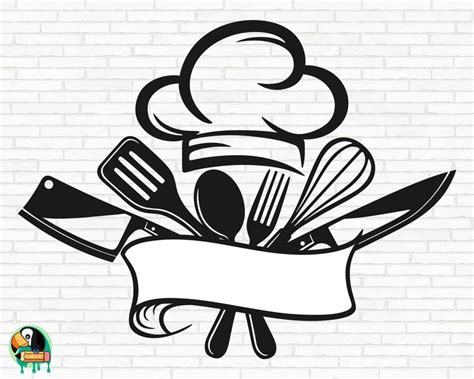 Chef Logo Svg Restaurant Logo Svg Cooking Svg Chef Svg Chef Logo Cut Files Cricut