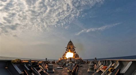 Indian Navy Test Fires Brahmos Missile India News The Indian Express