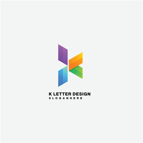 letter k design vector logo colorful 17063379 Vector Art at Vecteezy