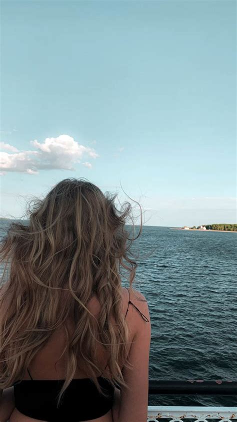 Ferry Ride Pictures Hair Blowing In The Wind Chill Beach Fashion Blonde Beach Babe Lake