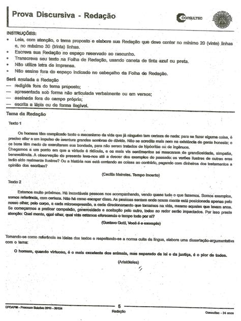 Exemplos De Redação Para Processo Seletivo Novo Exemplo