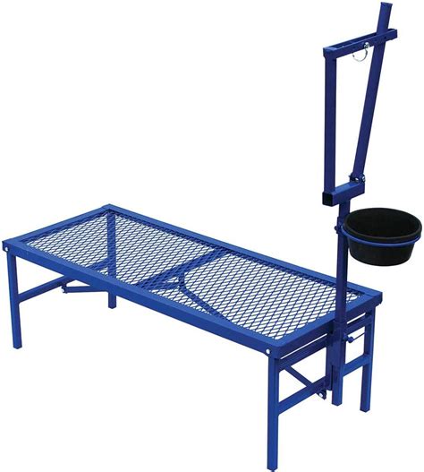 folding goat stanchion  feed pan north star equipment goat
