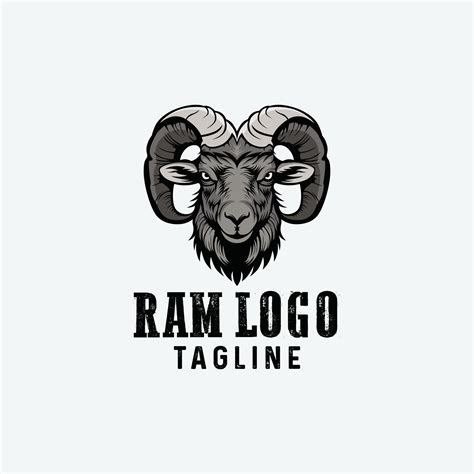 vector logo illustration  ram  vector art  vecteezy