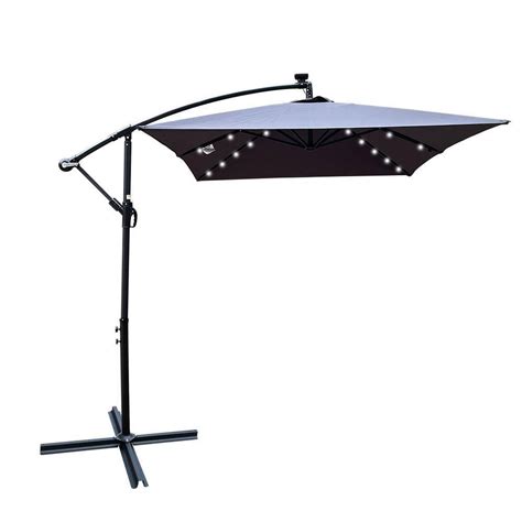 Sudzendf 10 Ft Umbrella Solar Powered LED Lighted Sun Shade Market