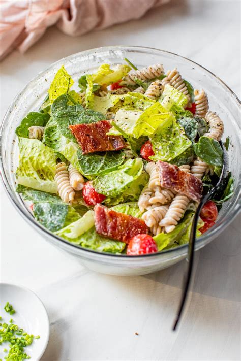 Blt Pasta Salad With Homemade Dressing