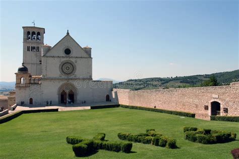 Basilica of St. Francis in Assisi Stock Photo - Image of city ...