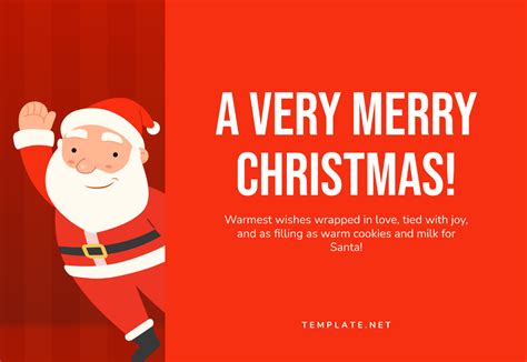 Free Santa Christmas Card Template Edit Online And Download