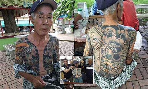 Yakuza gang member, 72, arrested after photo of his tattoos went viral ...