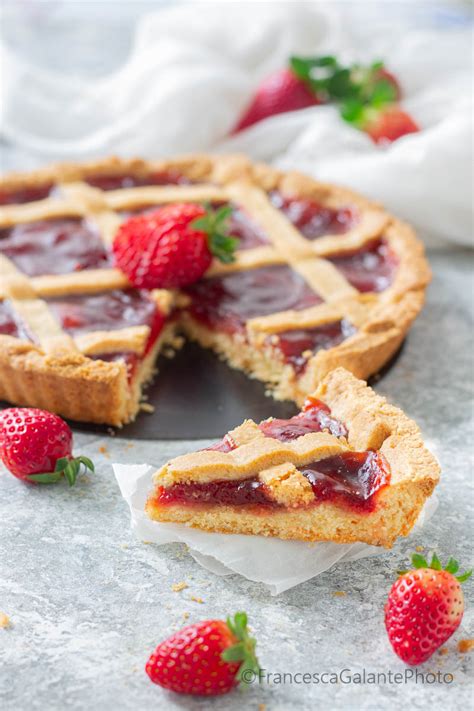 Crostata Friabile Con Confettura Di Fragole Il Food Che Ti Puglia