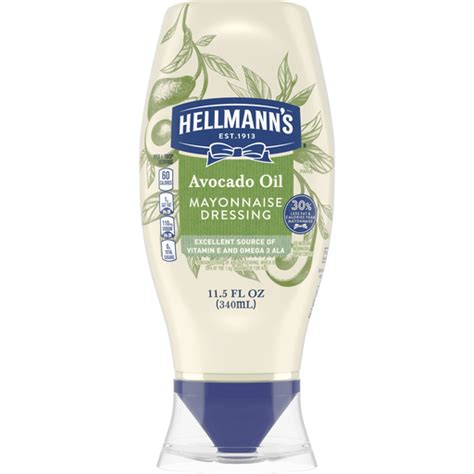 Hellmann S Mayonnaise Dressing Avocado Oil With A Hint Of Lime Oz