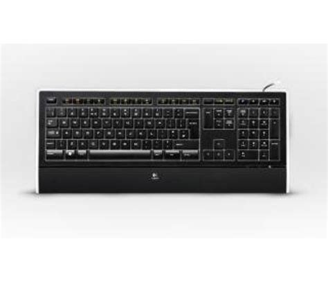 Logitech Illuminated Keyboard Czarna Usb Klawiatury Przewodowe