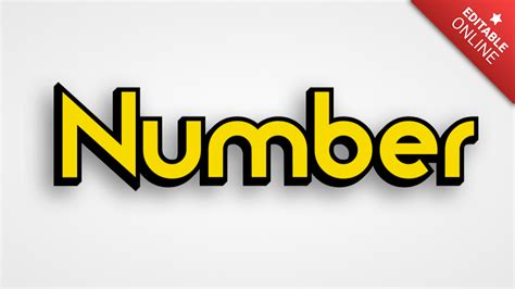 Number Los Minions Generador De Efectos De Texto