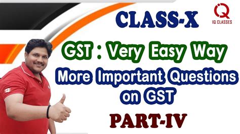 Class 10 GST Chapter 1 Very Important Questions For Boards Part 4