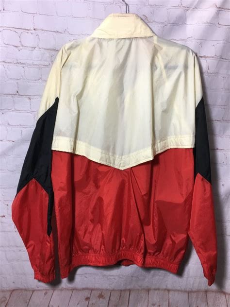 Vintage 1990s Nylon Adidas Color Block Windbreaker Jacket Zip Up W