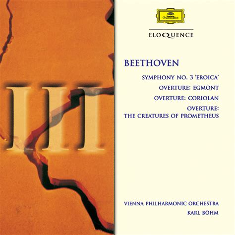 Beethoven Symphony No Eroica Overtures Eloquence Classics