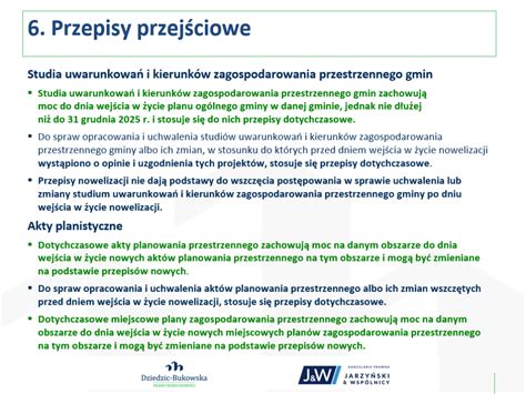 Przepisy przejściowe nowelizacji ustawy o planowaniu i zagospodarowaniu