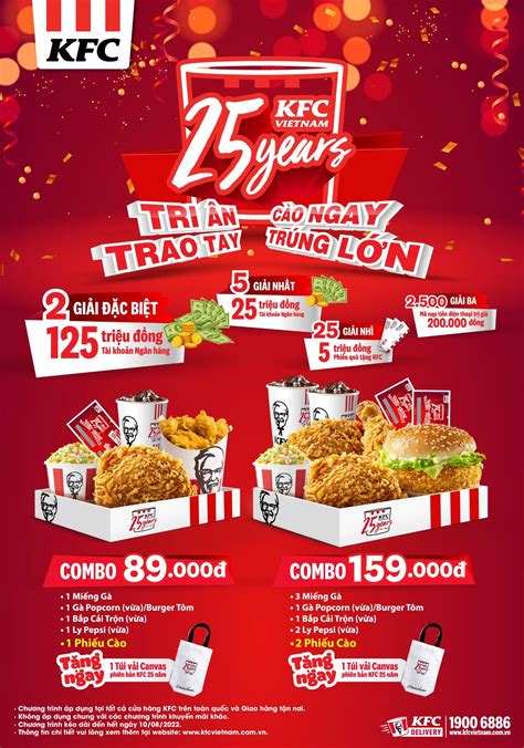 KFC kỷ niệm 25 năm có mặt tại Việt Nam với chuỗi ưu đãi hấp dẫn