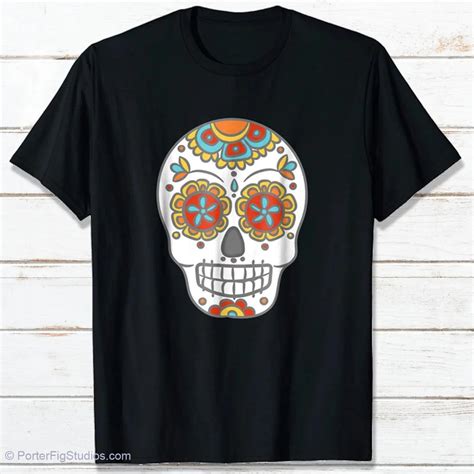 Sugar Skull T Shirt Original Illustration