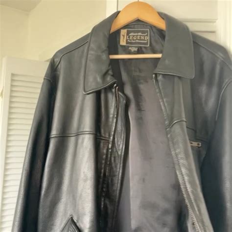 Vintage Eddie Bauer Journeyman Legend Black Leather Depop