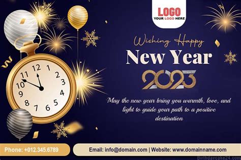 Happy New Year Wishes With Company Logo Get New Year Update