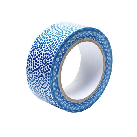 Blue Washi Tape With Circle Pattern Tape Masking Paper PNG