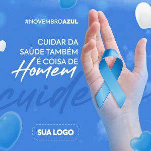 Cuidar da Saúde Também É Coisa De Homem Social Media PSD Editável