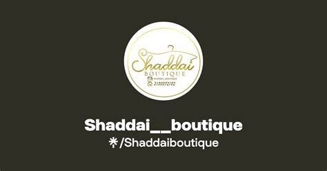 Shaddai Boutique Instagram Facebook Linktree