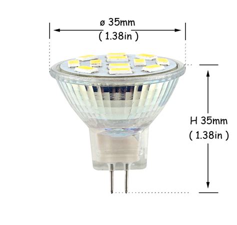 2 Packs 2w Mr11 Gu4 Led Bulb 12 Volt 20w Halogen Replacement 120 Degrees Mr11 G4gu40 Led Spot