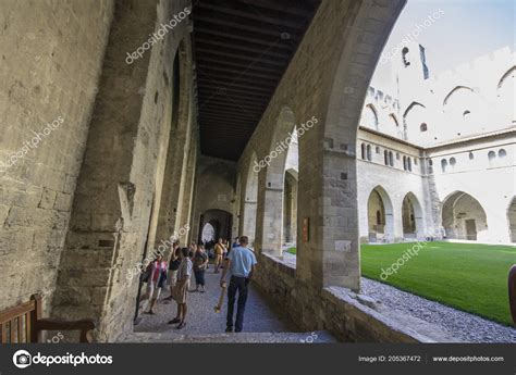 Palais Des Papes Papal Palace One Largest Most Important Medieval — Stock Editorial Photo ...