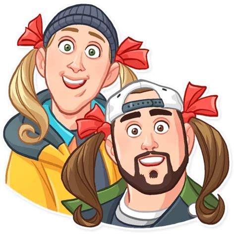 Jay And Silent Bob Funny Cartoon Wall Sticker 21 Pro Sport Stickers