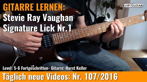 Gitarre Lernen Stevie Ray Vaughan Signature Lick Nr Youtube