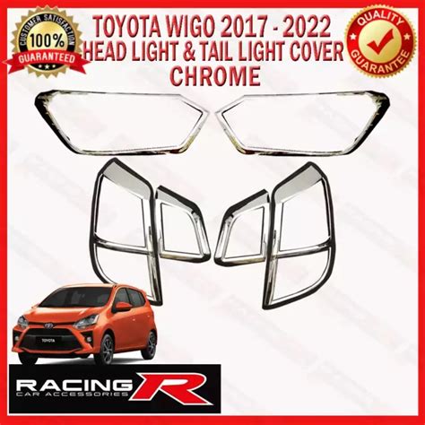 Toyota Wigo To Head Light And Tail Light Cover Chrome Garnish