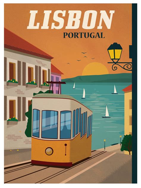 IdeaStorm Studio Store — Vintage Lisbon Poster