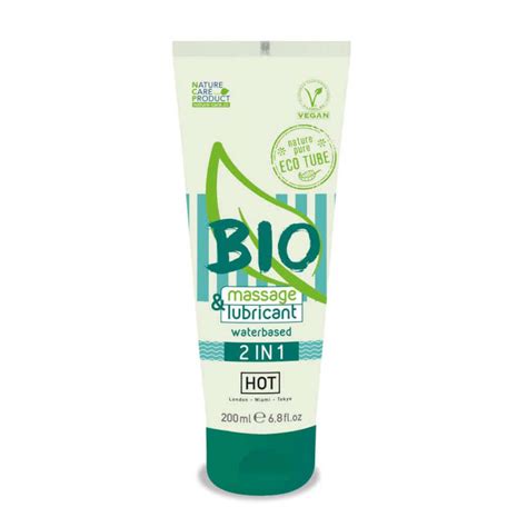 Био лубрикант и масажен гел 2 in 1 Hot Bio 200ml цена Секс шоп Passion bg