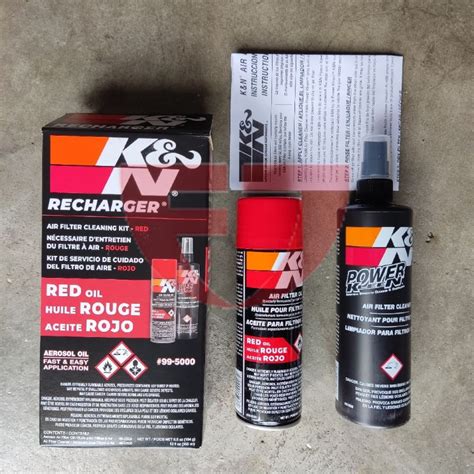 K N Recharger Kit Air Filter Cleaning Kit Aerosol Shopee