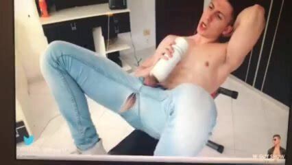 Hot Sexy Twink In Faded Levi S Fucks His Flashlight ThisVid