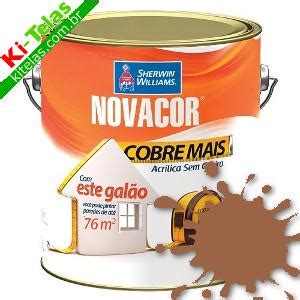 Tinta Esmalte Sint Tico Novacor Marrom Conhaque L Ki Telas