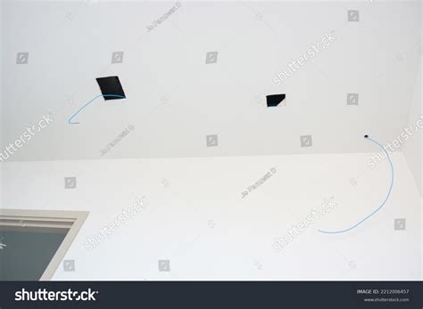 Electrical Wiring Installation Cables Socket Renovation Stock Photo ...