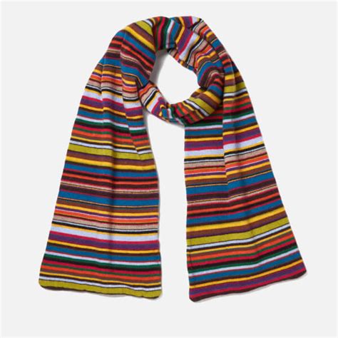 Paul Smith Mens Rainbow Scarf Multi Free Uk Delivery Over £50