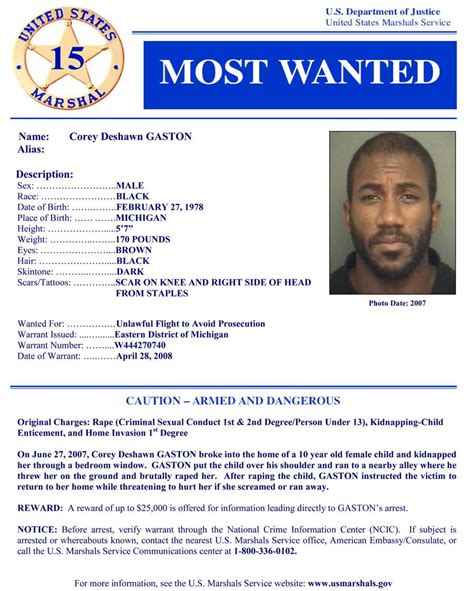 Photos Us Marshals 15 Most Wanted Fugitives