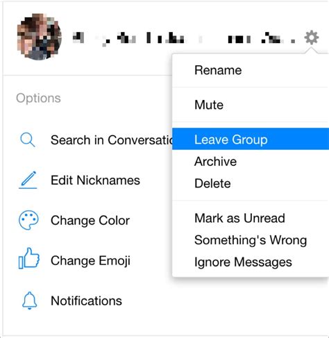 How To Leave A Group Conversation In Facebook Messenger