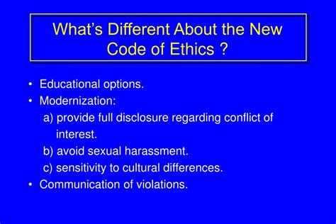 Ppt The Adacdr Code Of Ethics For The Profession Of Dietetics Powerpoint Presentation Id