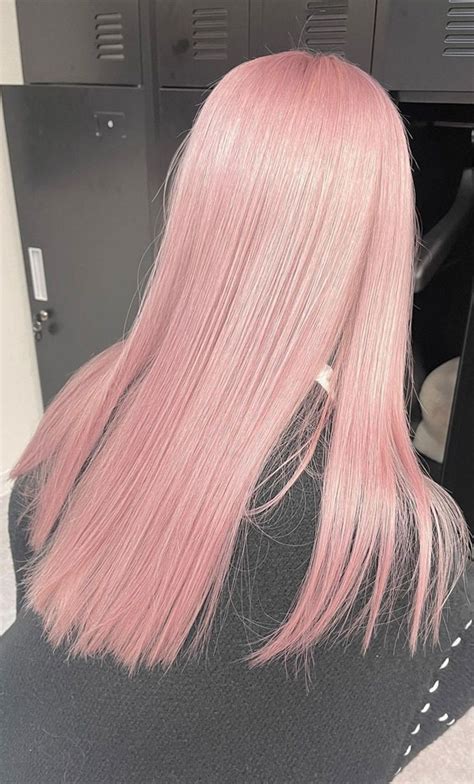 34 Pink Hair Colours That Gives Playful Vibe Rose Pink Straight Hair