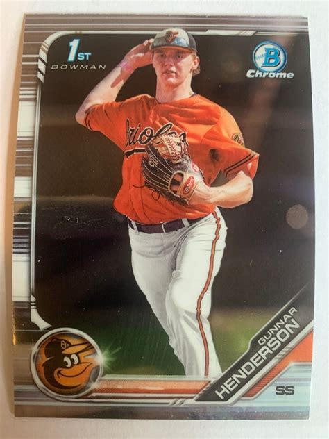 Bowman Draft Chrome Gunnar Henderson St Bowman Rc Bdc