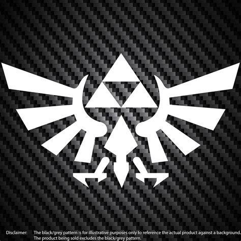 Legend Of Zelda Hyrule Crest Triforce Vinyl Decal Car Window Bumper