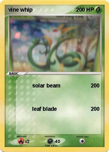 Pokémon vine whip 3 3 - solar beam - My Pokemon Card