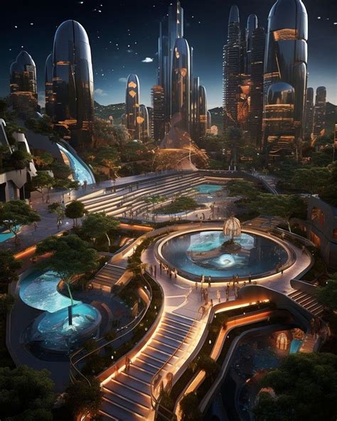 Pin By Amanda On Fantasy Settings In Futuristic Architecture