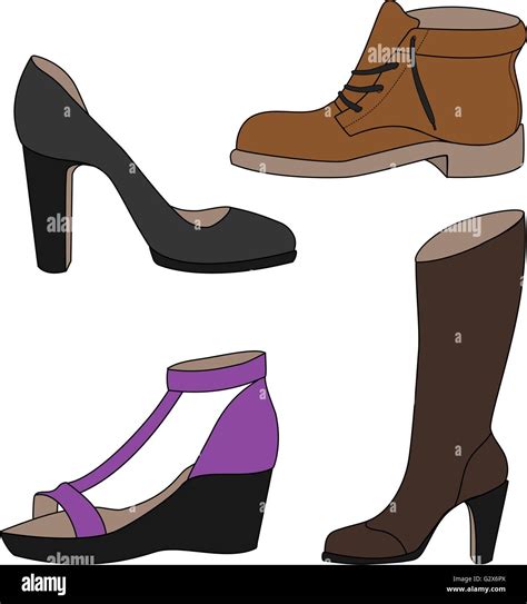 Boot Uppers Stock Vector Images Alamy